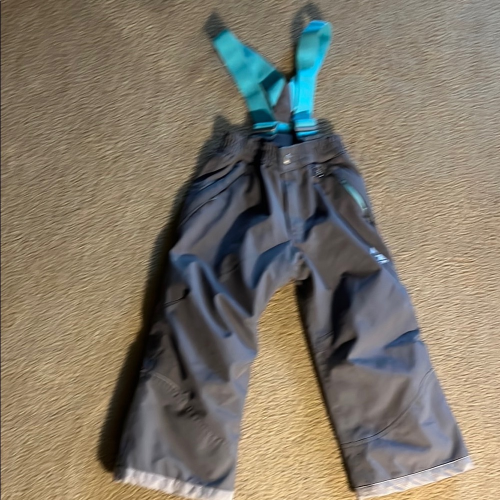 Gerry Gray Snow Pants with Blue Straps